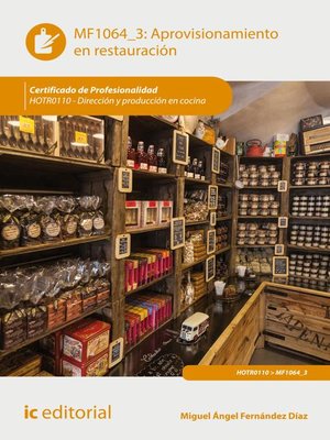 cover image of Aprovisionamiento en restauración. HOTR0110